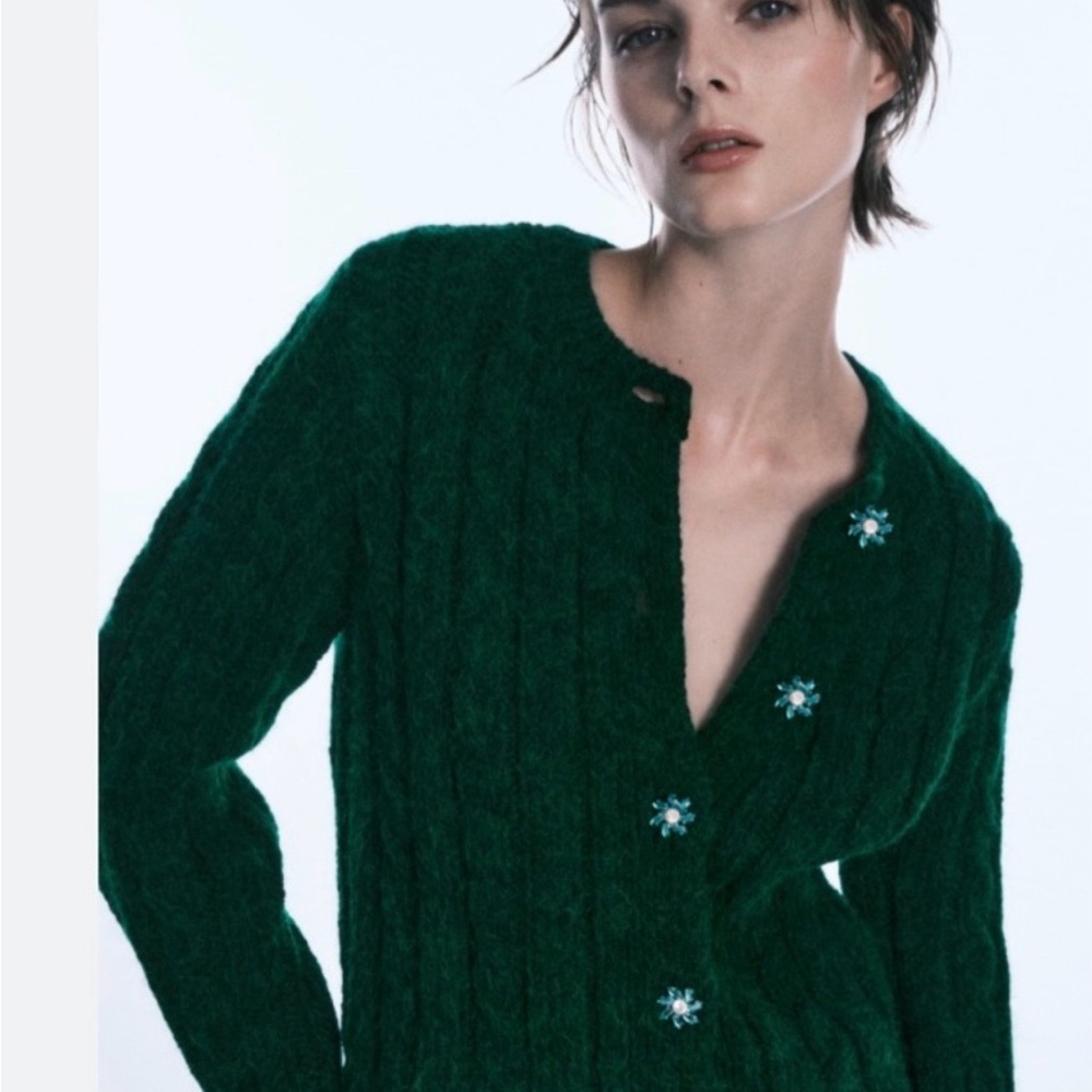 Zara Elegant Green Women's Sweater